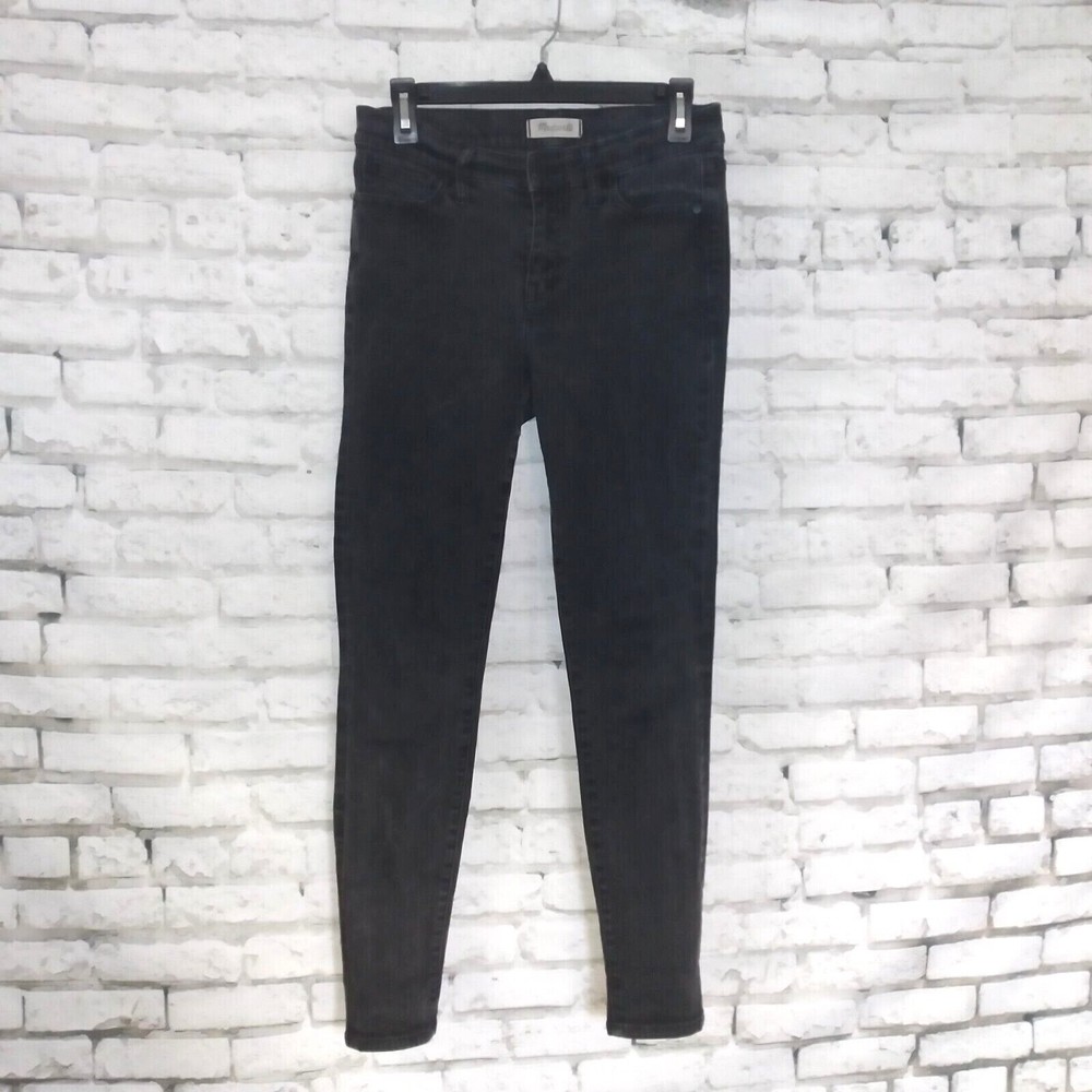 Madewell Jeans Womens 29 Black Skinny Skinny Jeans Style B1799 Mid Rise Denim